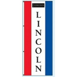 custom single face dealer free flying drape flags lincoln price/piece