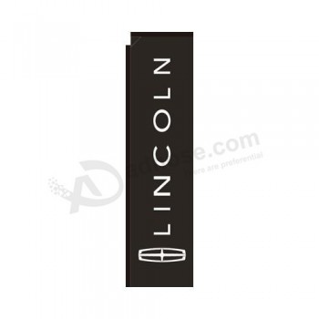 lincoln dealership rectangle flag with high quality