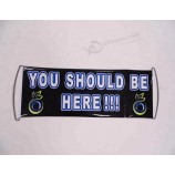 hand retractable hand rolling flag Fan scrolling banner