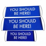 PVC hand banner vlag hand gehouden scroll banner voor groothandel promotie