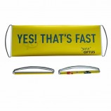 Customized logo 17*50cm PET advertising rolling hand held retractable fan banner
