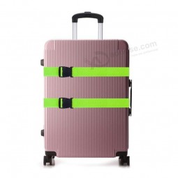 Oempromo wholesale custom retractable travel nylon luggage strap tsa belt