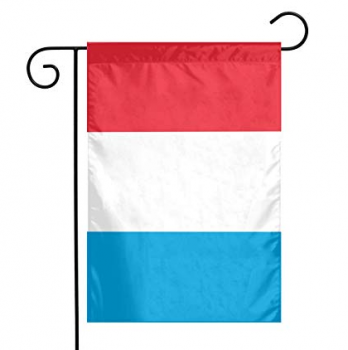Sublimation printing small size garden Luxembourg flag with pole