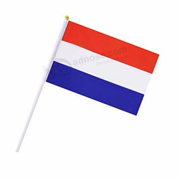 Polyester Fabric Small Size Held Waving Luxembourg Hand Flag