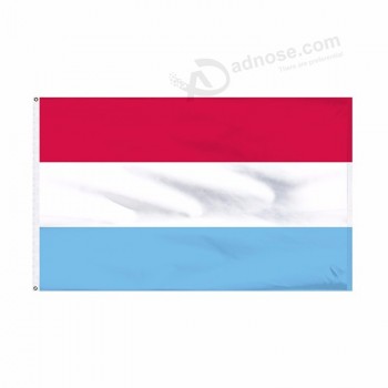 National Country Polyester Fabric Luxembourg Banner Flag