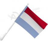 Knitted Polyester Outdoor wall mounted Luxembourg flag