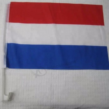 Luxembourg national car flag / Luxembourg country car window flag banner