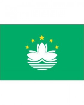 3ft. x 5ft. Macau vlag met canvas koptekst