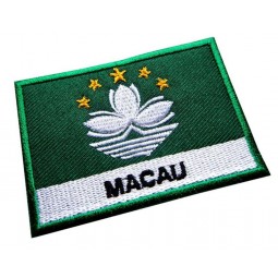 マカオマカオマカオ国旗パッチで縫う