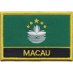 geborduurde blazer badge patch van macau land vlag