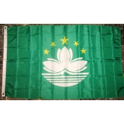 macau flag 3'x5' chinese lotus banner