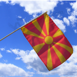 цифровая печать деревянный столб македония ручная палка флаг