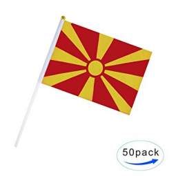festival events celebration macedonia stick flags banners