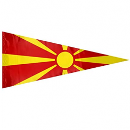 полиэстер треугольник македония овсянка флаг для декоративной
