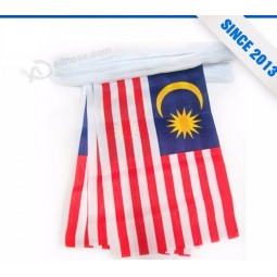 Malaysia Bunting Malaysia Polyester Flags Custom Promotion Pennant