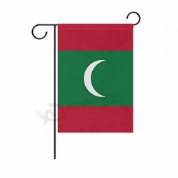 Decorative Maldives Garden Flag Polyester Yard Maldives Flags