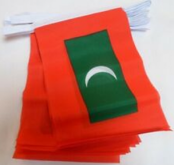 decorative polyester maldives bunting banner flag