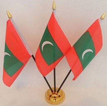 polyester mini office maldives table top flags