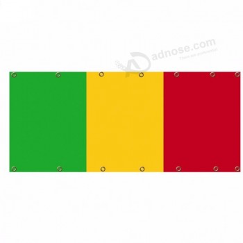 Flying Style brass Grommets Mali mesh flag for Tailgating