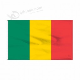 Full Printing Decoration 3X5 Mali Flag, Celebration Custom Mali Flag