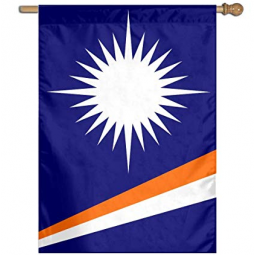 Metal holder custom outdoor Marshall Islands garden flag