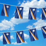 high quality marshall islands polyester string bunting flag