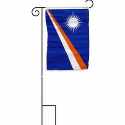 bandeira de jardim nacional de ilhas decorativas de poliéster marshall