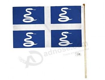 kaputar 5 wood flag pole Kit wall mount bracket 3x5 martinique country polyester flag | model FLG