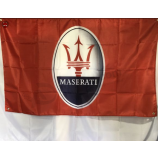 нестандартная печать полиэстер maserati логотип рекламный баннер