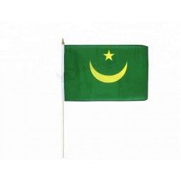High quality Mauritania hand held flags