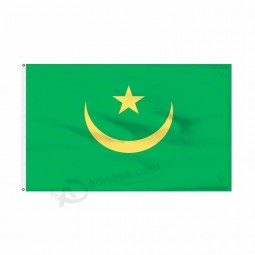 2019 Full Printing Decoration Country Election 3X5 Mauritania Flag, Celebration Custom Mauritania Flag