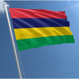 polyester print 3*5ft Mauritius country flag manufacturer