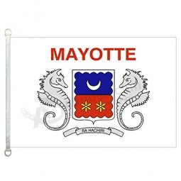 mayotte flags banner 3x5ft 100% poliéster, 110gsm tecido de malha de urdidura