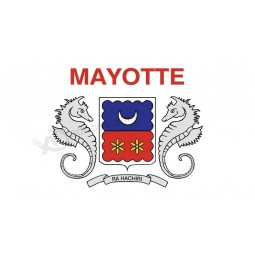 Mayotte Flag Vinyl Decal Sticker Maorais Car Window Bumper 2-Pack 5-Inches by 3-Inches Premium Quality UV-Resistant Laminate