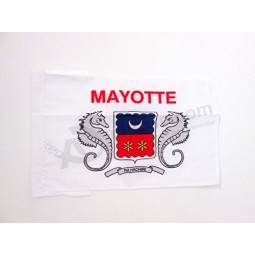 Mayotte flag 18 '' x 12 '' cordones - región francesa de mayotte small flags 30 x 45cm - banner 18x12 in