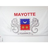 Mayotte Flag 18'' x 12'' Cords - French Region of Mayotte Small Flags 30 x 45cm - Banner 18x12 in
