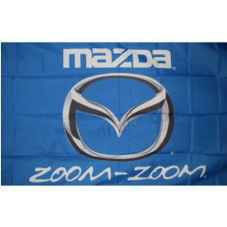 Bandeira de mazda de loja de carro poliéster bandeira de carro mazda