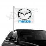 gedrukte Mazda Auto vlag gebreide polyester Mazda logo Autoruit vlag