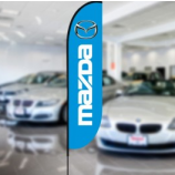 Promo Mazda Segelflagge Mazda Logo Werbung Swooper Flaggen benutzerdefinierte