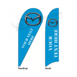 promotion mazda flying flags custom advertising mazda feather banner