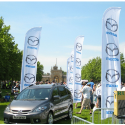 mazda exposición swooper bandera al aire libre mazda bandera voladora