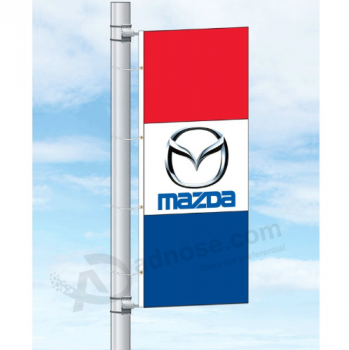 advertising mazda rectangle street pole flag print mazda banner