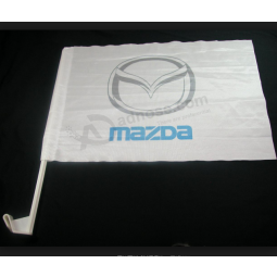 wholesale custom mazda car window flag with pole