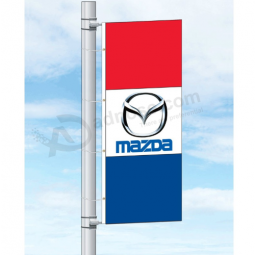 mazda rectangle pole banner custom logo mazda banner
