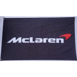 Neue Banner-Flaggen für Rennwagenrennen für die schwarze McLaren-Flagge 3x5ft