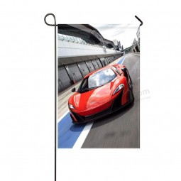 garden flag mclaren 675lt Us spec Red motion 12x18 inches(without flagpole)