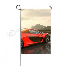 garden flag mclaren P1 Red rear 12x18 inches(without flagpole)