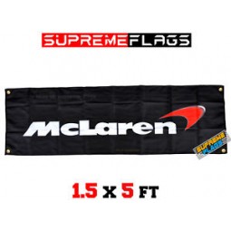 detalles sobre mclaren flag banner performance Tienda de repuestos para automóviles garaje (18x58 in)