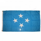 3x5ft preço barato de alta qualidade bandeira do país da Micronésia com dois ilhós / 90 * 150 cm todas as bandeiras do condado do mundo