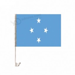 Custom printing polyester fabric Micronesia car window flag